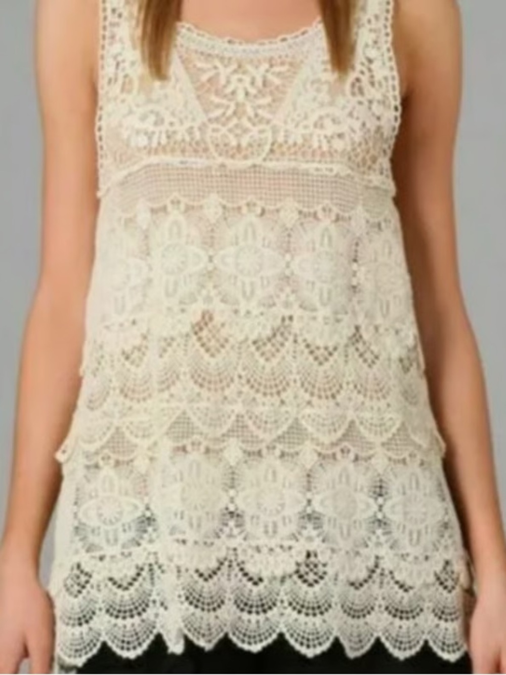 Free People Lace & Crochet Top - Picture 10 of 11